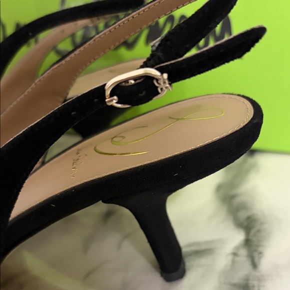 Sam Edelman Women's Bianka Sling Pump, Black, 7.5 - Picture 2 of 12